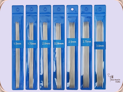5 Pcs Short Knitting Needles Set 15 cm 5.9 inch