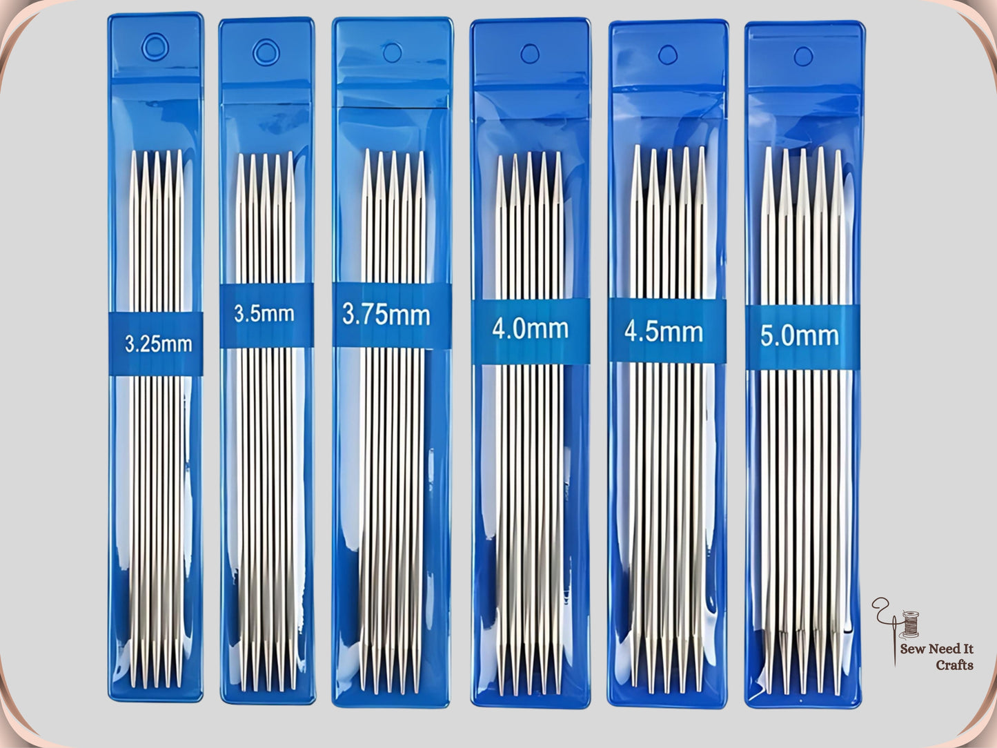 5 Pcs Short Knitting Needles Set 15 cm 5.9 inch