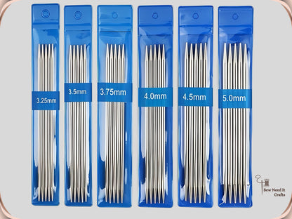 5 Pcs Short Knitting Needles Set 15 cm 5.9 inch