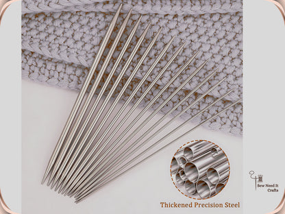 5 Pcs Short Knitting Needles Set 15 cm 5.9 inch