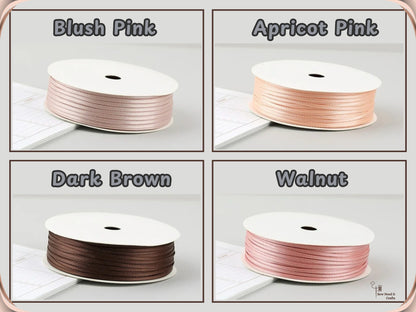 Thin Satin Ribbon 30 Meter 2mm (32 Yards 0.08”) Double Sided