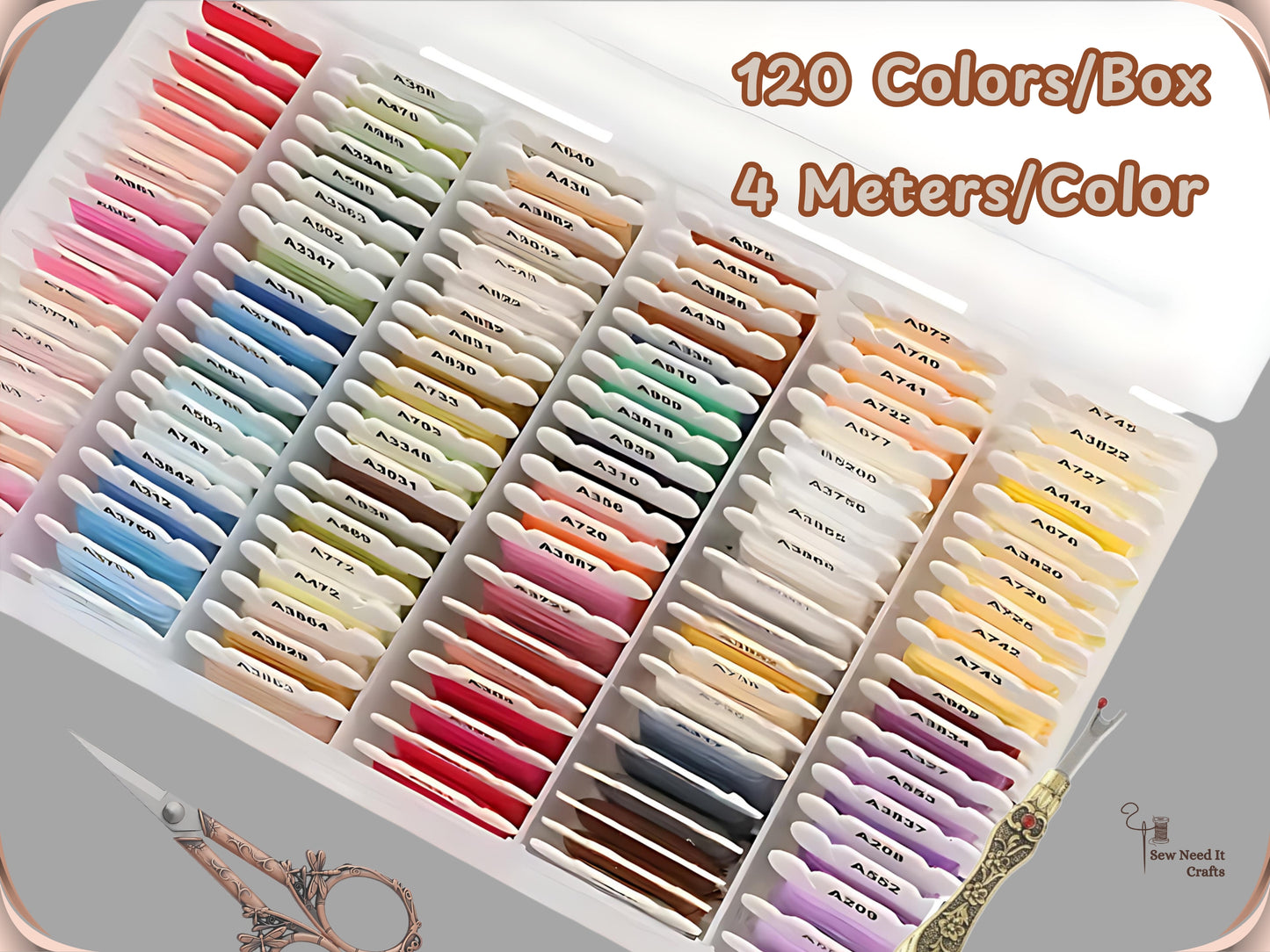 Embroidery Floss Bobbin Organizer Kit