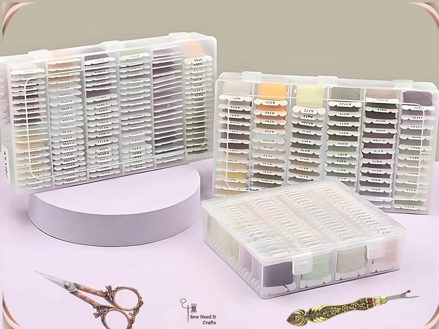 Embroidery Floss Bobbin Organizer Kit