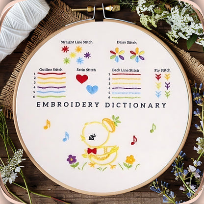 3 Pieces Set Beginner Embroidery Duckling, Kittens