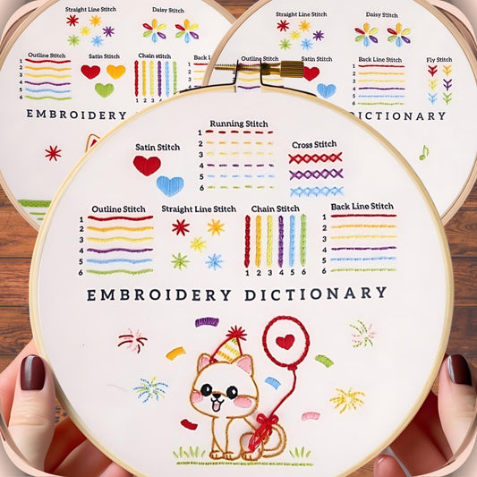3 Pieces Set Beginner Embroidery Duckling, Kittens