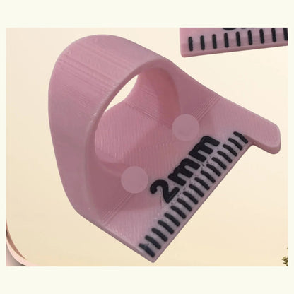 2mm sewing stitch spacing guide in pink