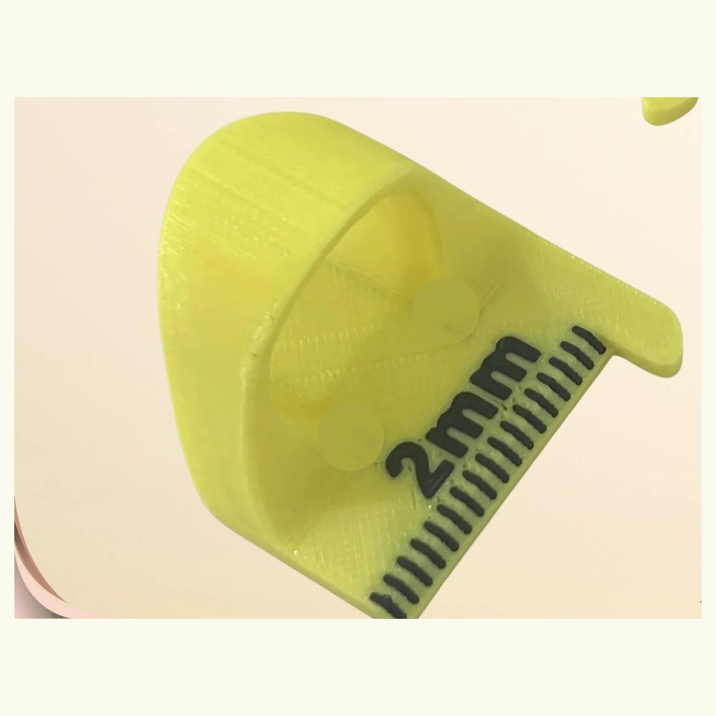 2mm sewing stitch spacing guide in yellow