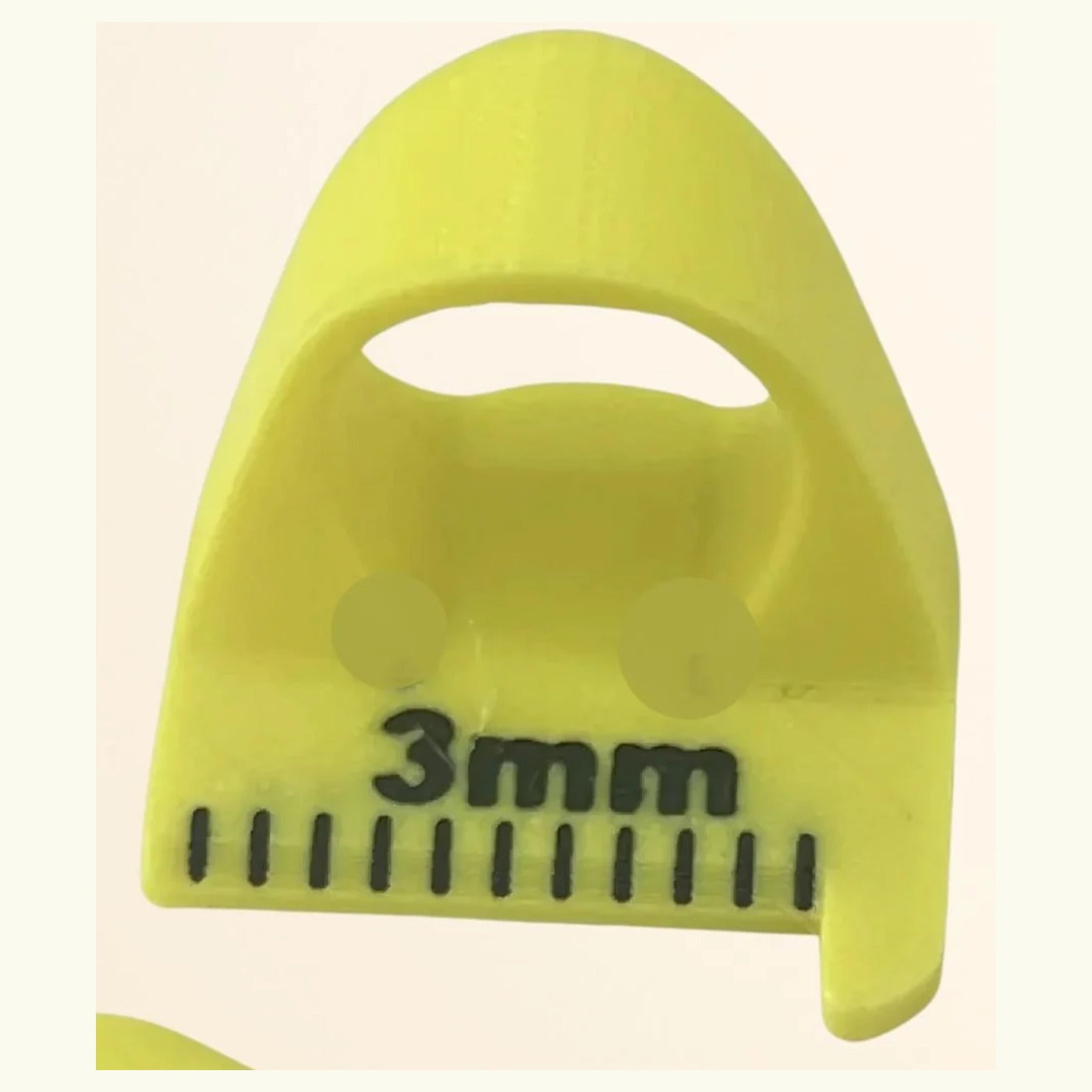 3mm sewing stitch spacing guide in yellow