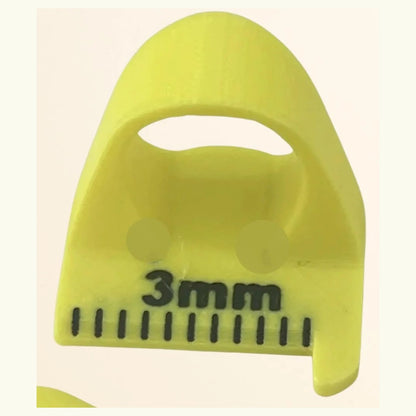 3mm sewing stitch spacing guide in yellow
