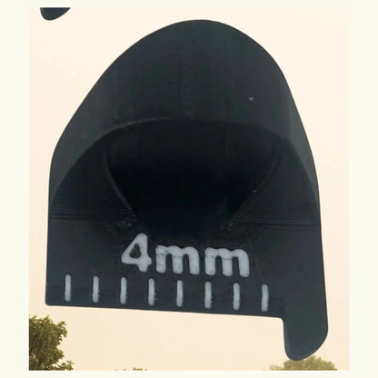 4mm sewing stitch spacing guide in black