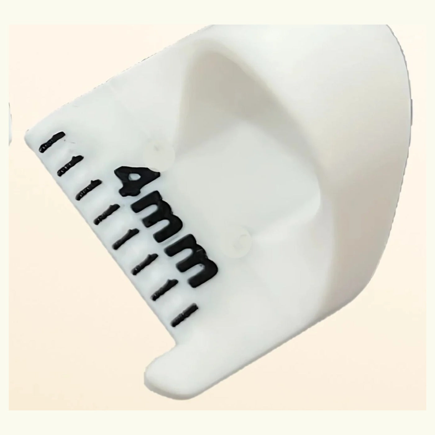 4mm sewing stitch spacing guide in white