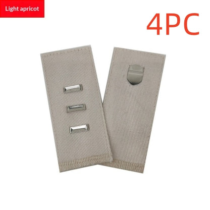 Light Apricot hook and bar cotton waist extender, pack of 4