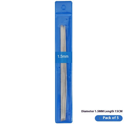 5 Pcs Short Knitting Needles Set 15cm 5.9in