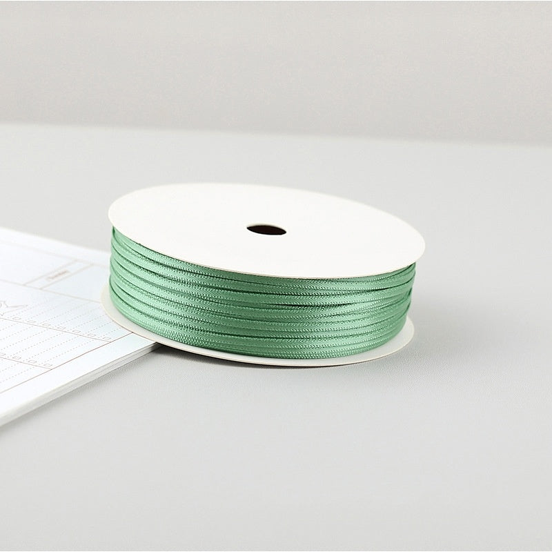 Thin Satin Ribbon 30 Meter 2mm (32 Yards 0.08”) Double Sided