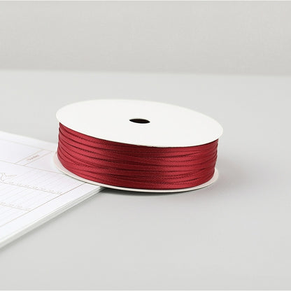 Thin Satin Ribbon 30 Meter 2mm (32 Yards 0.08”) Double Sided