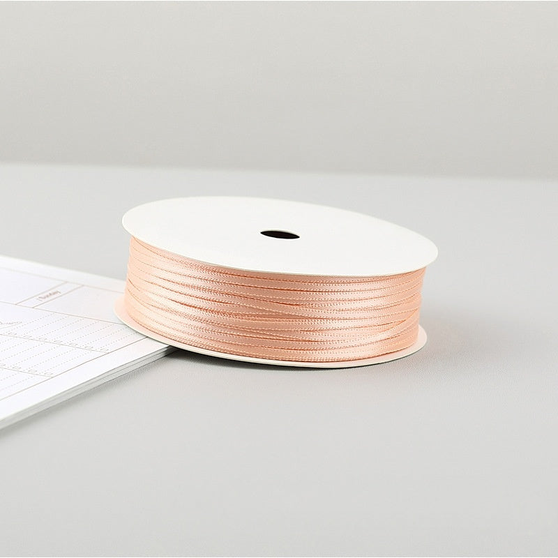 Thin Satin Ribbon 30 Meter 2mm (32 Yards 0.08”) Double Sided
