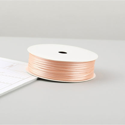 Thin Satin Ribbon 30 Meter 2mm (32 Yards 0.08”) Double Sided