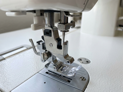 Snap-On Adapter installed on Pfaff sewing machine presser foot holder