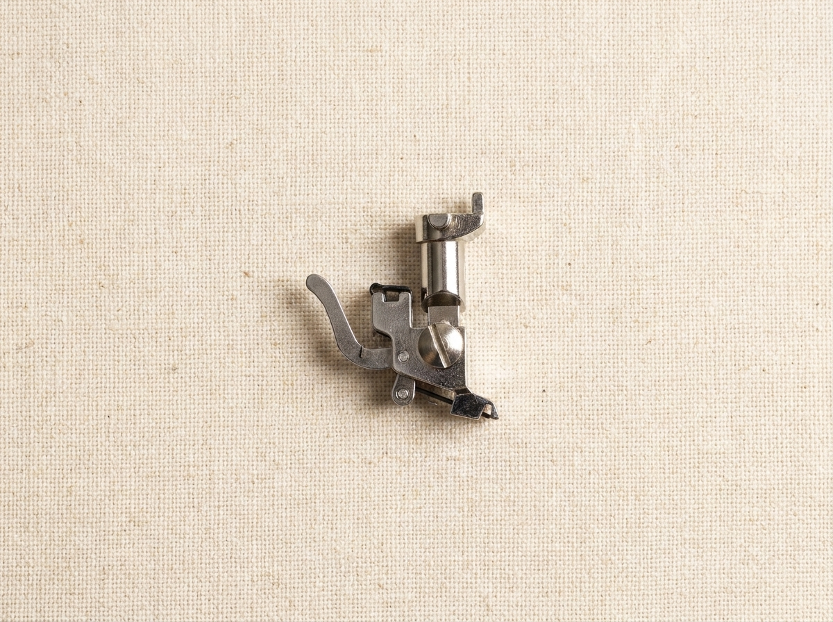 Flat lay of old style Bernina snap-on shank adapter