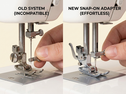 Problem solution graphic for Husqvarna Viking presser foot compatibility