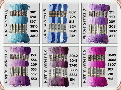 6 Pack Embroidery Thread Skeins | Cross Stitch Thread, Sewing Thread, Bracelet Thread, Bracelet Making, Craft Supplies, Embroidery Supplies