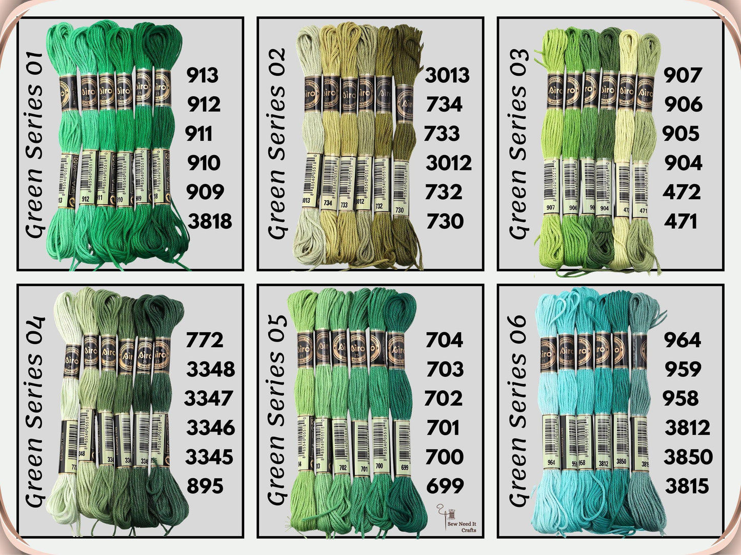 6 Pack Embroidery Thread Skeins | Cross Stitch Thread, Sewing Thread, Bracelet Thread, Bracelet Making, Craft Supplies, Embroidery Supplies