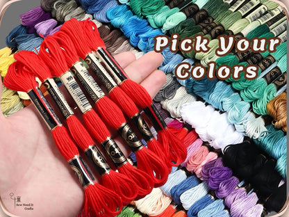 6 Pack Embroidery Thread Skeins | Cross Stitch Thread, Sewing Thread, Bracelet Thread, Bracelet Making, Craft Supplies, Embroidery Supplies