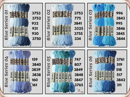 6 Pack Embroidery Thread Skeins | Cross Stitch Thread, Sewing Thread, Bracelet Thread, Bracelet Making, Craft Supplies, Embroidery Supplies