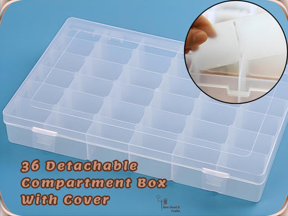 Complete Embroidery Floss Organizer Set with Storage Box, 100 Bobbins, Floss Winder & Label Stickers