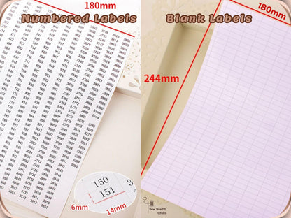 Complete Embroidery Floss Organizer Set with Storage Box, 100 Bobbins, Floss Winder & Label Stickers