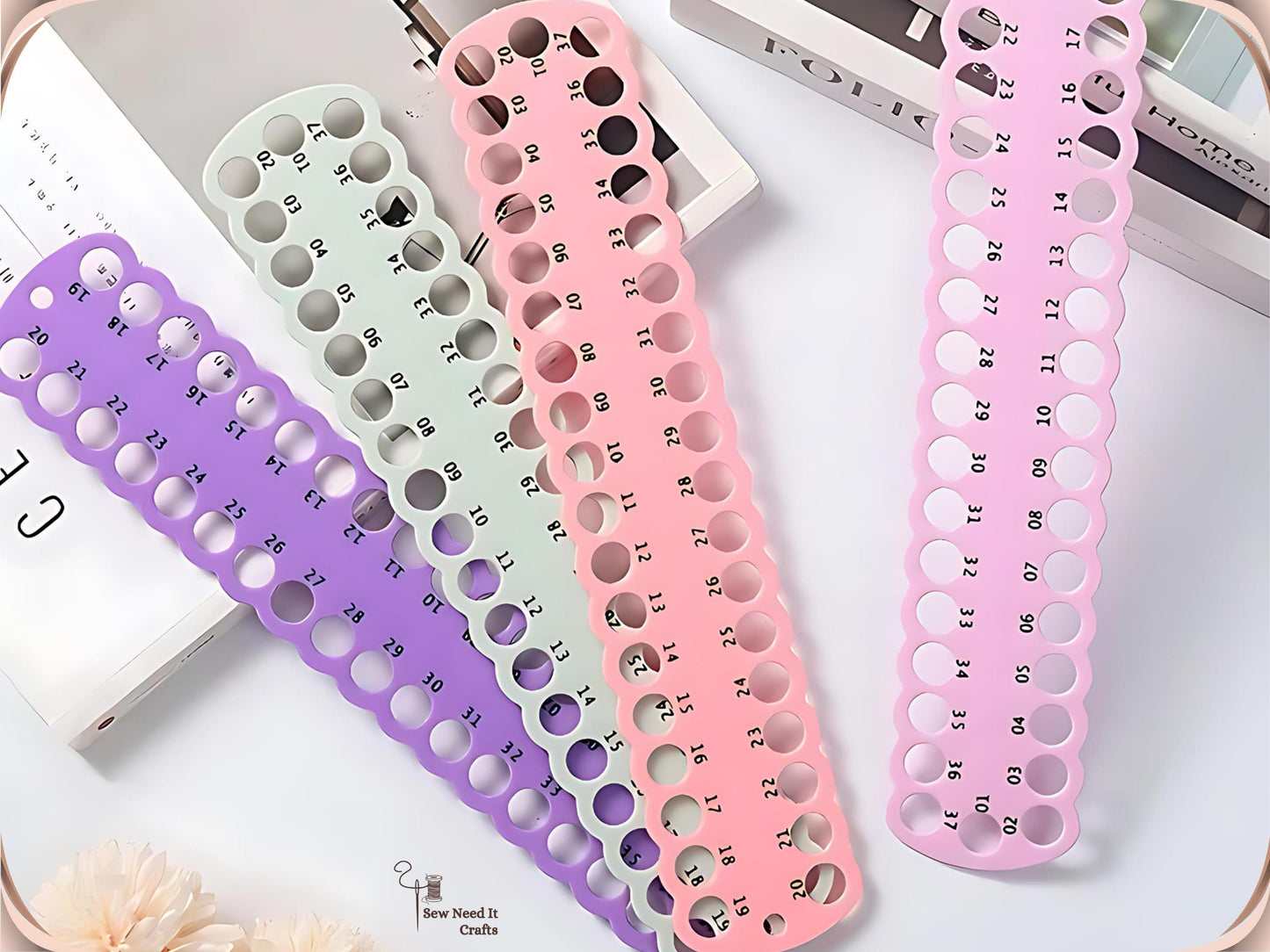 Embroidery Thread Organizer Numbered Boards 01-111, Floss Holder for Embroidery Organization