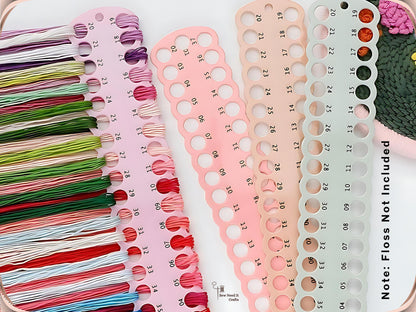 Embroidery Thread Organizer Numbered Boards 01-111, Floss Holder for Embroidery Organization