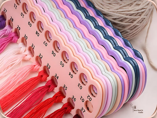 Embroidery Thread Organizer Numbered Boards 01-111, Floss Holder for Embroidery Organization