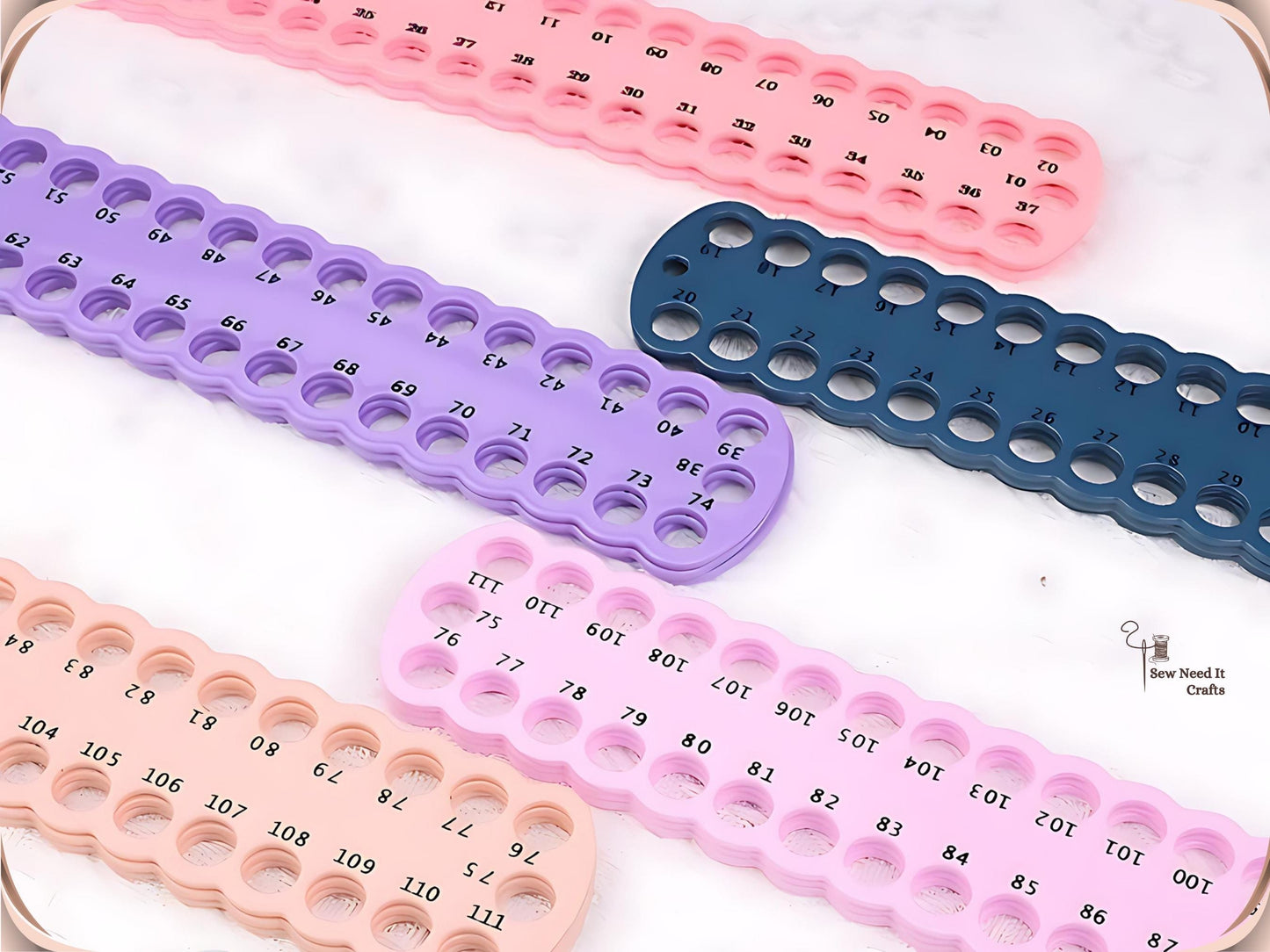 Embroidery Thread Organizer Numbered Boards 01-111, Floss Holder for Embroidery Organization
