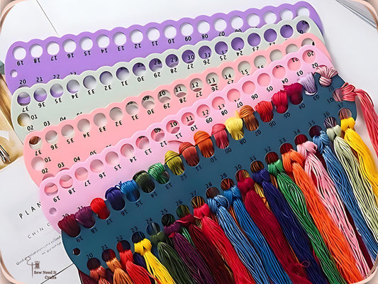 Embroidery Thread Organizer Numbered Boards 01-111, Floss Holder for Embroidery Organization
