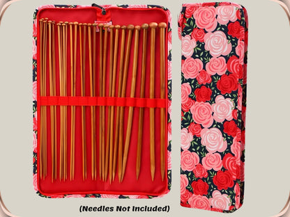 Long Knitting Needle Case Empty 16.9” (43 cm)