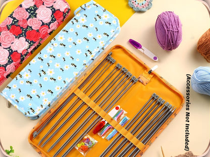 Long Knitting Needle Case Empty 16.9” (43 cm)