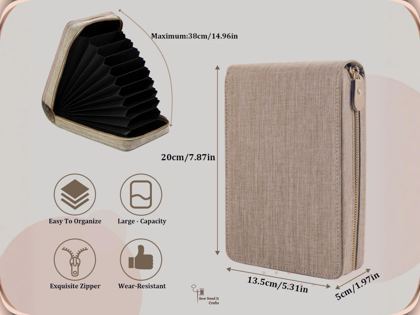 Circular Knitting Needle Case, Circular Knitting Needle Storage Organizer