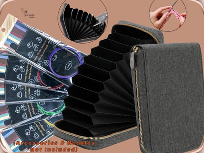 Circular Knitting Needle Case, Circular Knitting Needle Storage Organizer
