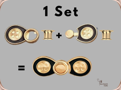 No Sew Waist Adjusters for Pants, Jeans Waist Tightener Bow Button Design