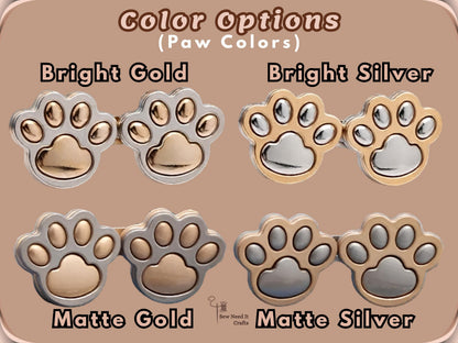 No Sew Waist Adjusters for Pants, Jeans Waist Tightener 3D Dog Paw, Cat Paw Design