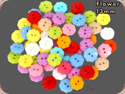 50 Pcs Novelty Sewing Buttons, Heart Shaped Buttons, Baby Buttons, Star Buttons, Flower Buttons, Apple Buttons, Daisy Buttons, Craft Buttons