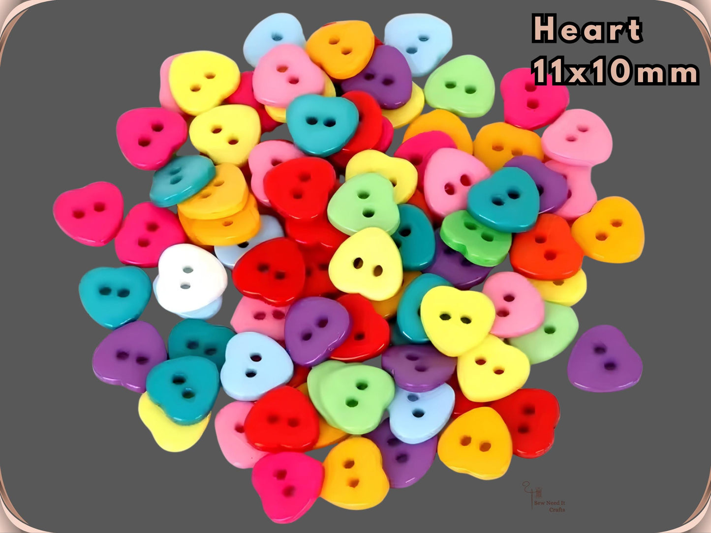 50 Pcs Novelty Sewing Buttons, Heart Shaped Buttons, Baby Buttons, Star Buttons, Flower Buttons, Apple Buttons, Daisy Buttons, Craft Buttons