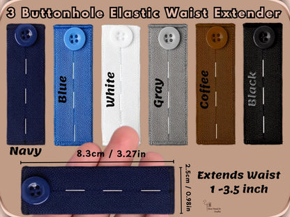 No Sew Pants Waist Extenders, Waistband Extender, Belt Extender, Waistband Adjuster, Button Extender For Jeans, Maternity Jeans Extender