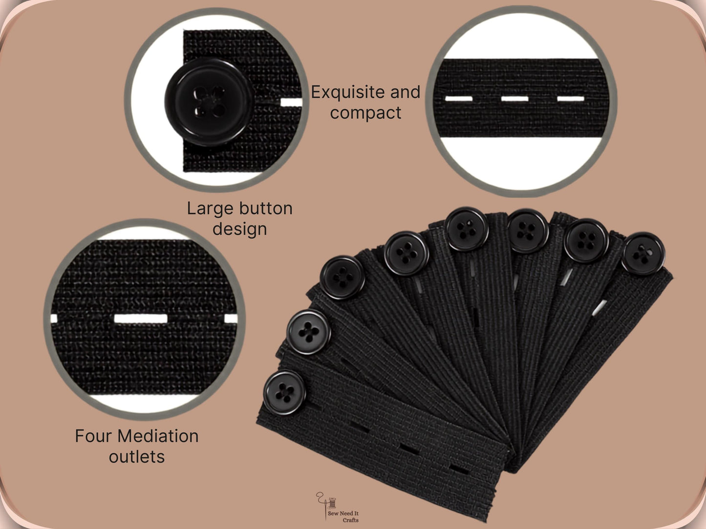 No Sew Pants Waist Extenders, Waistband Extender, Belt Extender, Waistband Adjuster, Button Extender For Jeans, Maternity Jeans Extender