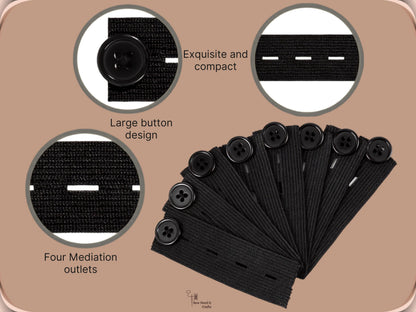 No Sew Pants Waist Extenders, Waistband Extender, Belt Extender, Waistband Adjuster, Button Extender For Jeans, Maternity Jeans Extender