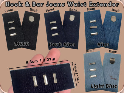 No Sew Pants Waist Extenders, Waistband Extender, Belt Extender, Waistband Adjuster, Button Extender For Jeans, Maternity Jeans Extender