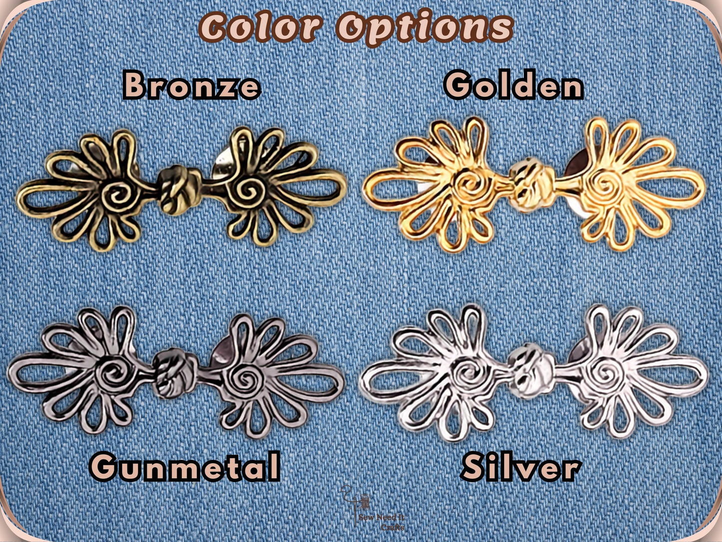 Spiral Daisy Waist Cinch Clip - No-Sew Waistband Tightener