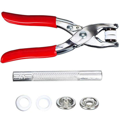 Metal Snaps Buttons with Fastener Pliers Press Kit